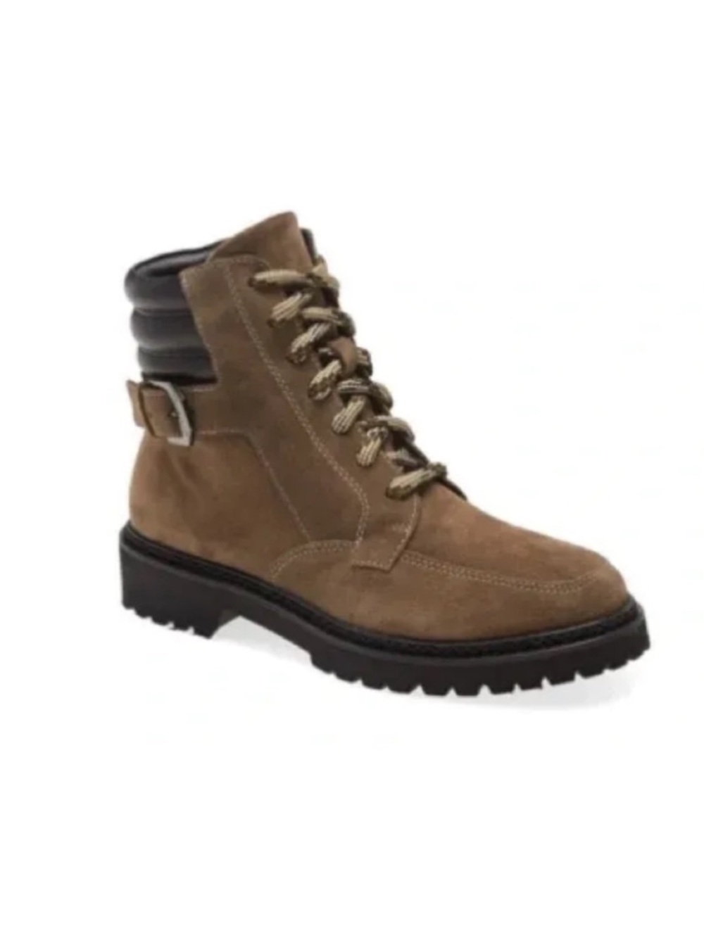 AQUATALIA Mayra Taupe Suede Leather Lace up boots size 8.5